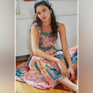 Bhanuni by Jyoti Alessandra Maxi Dress 4 Patchwork Tiered Boho Beaded